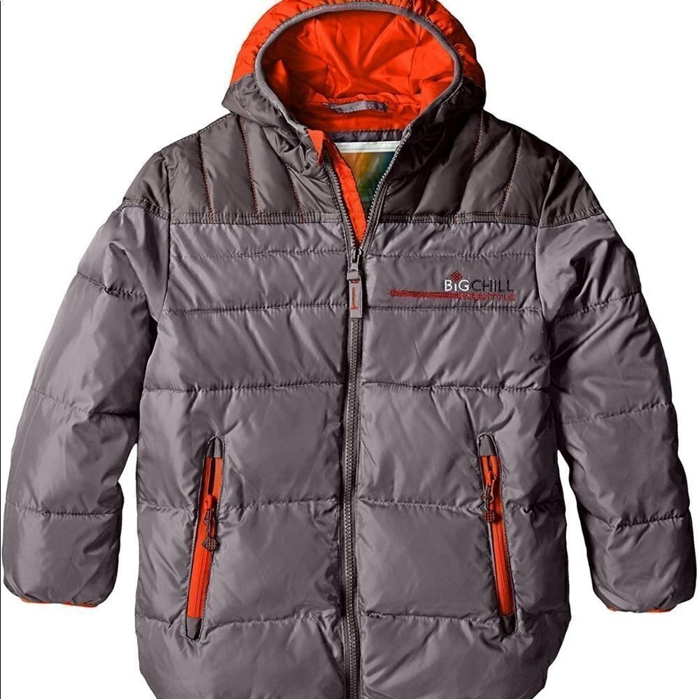 Big Chill Boys' Puffer Jacket with Down Fill